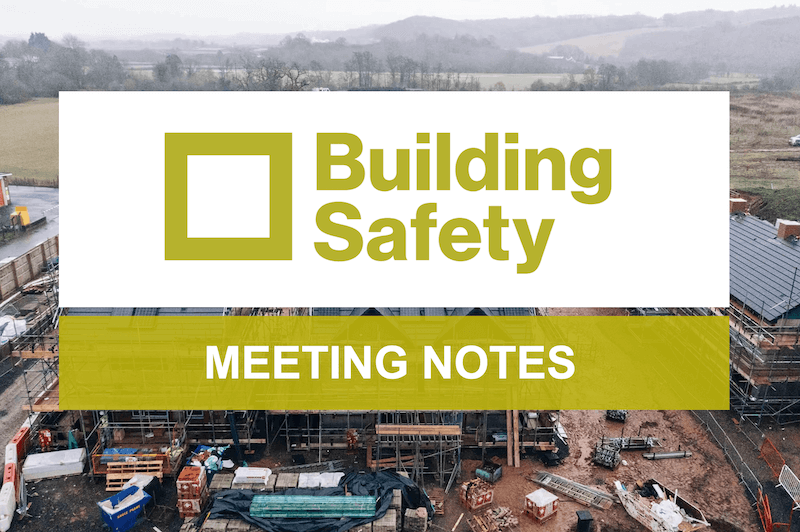 Building Safety Meeting Minutes 17th May 2022